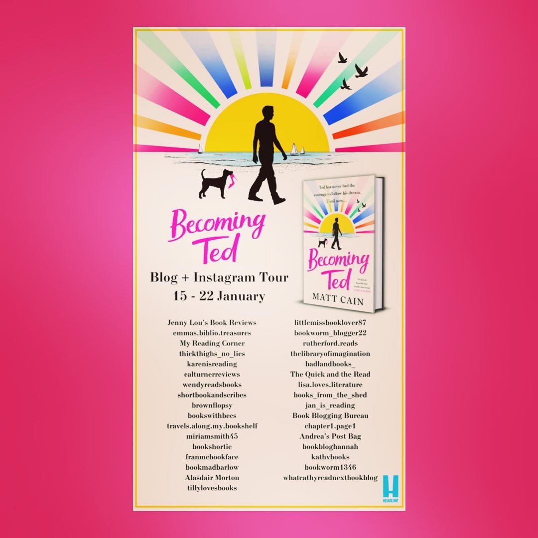 It’s my stop today over on IG on the @headlinepg #blogtour for #BecomingTed by @MattCainWriter 

Out 19th January.

A joyous, uplifting read! 💗
⭐️⭐️⭐️⭐️⭐️

instagram.com/p/Cngk9vRrzmb/…

Many thanks to @joe_thomas25 @Bookywookydooda 

#BookTwitter #booktwt #books #bookbloggers