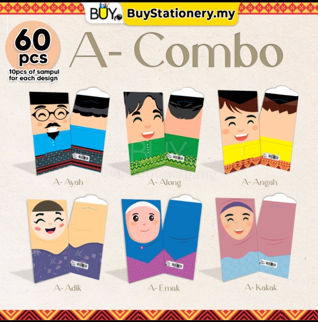 syifaaljuffry's tweet photo. Sampul duit raya versi keluarga pun adaa. Yang kedua pun rare tauu untuk orang tahu dalam tu ada duit rayaa 🤭

📍https://t.co/NzFcdlUOBh https://t.co/51na6Er3Ri