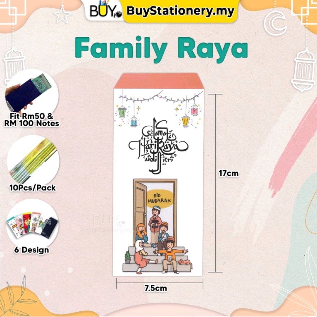 syifaaljuffry's tweet photo. Sampul duit raya versi keluarga pun adaa. Yang kedua pun rare tauu untuk orang tahu dalam tu ada duit rayaa 🤭

📍https://t.co/NzFcdlUOBh https://t.co/51na6Er3Ri