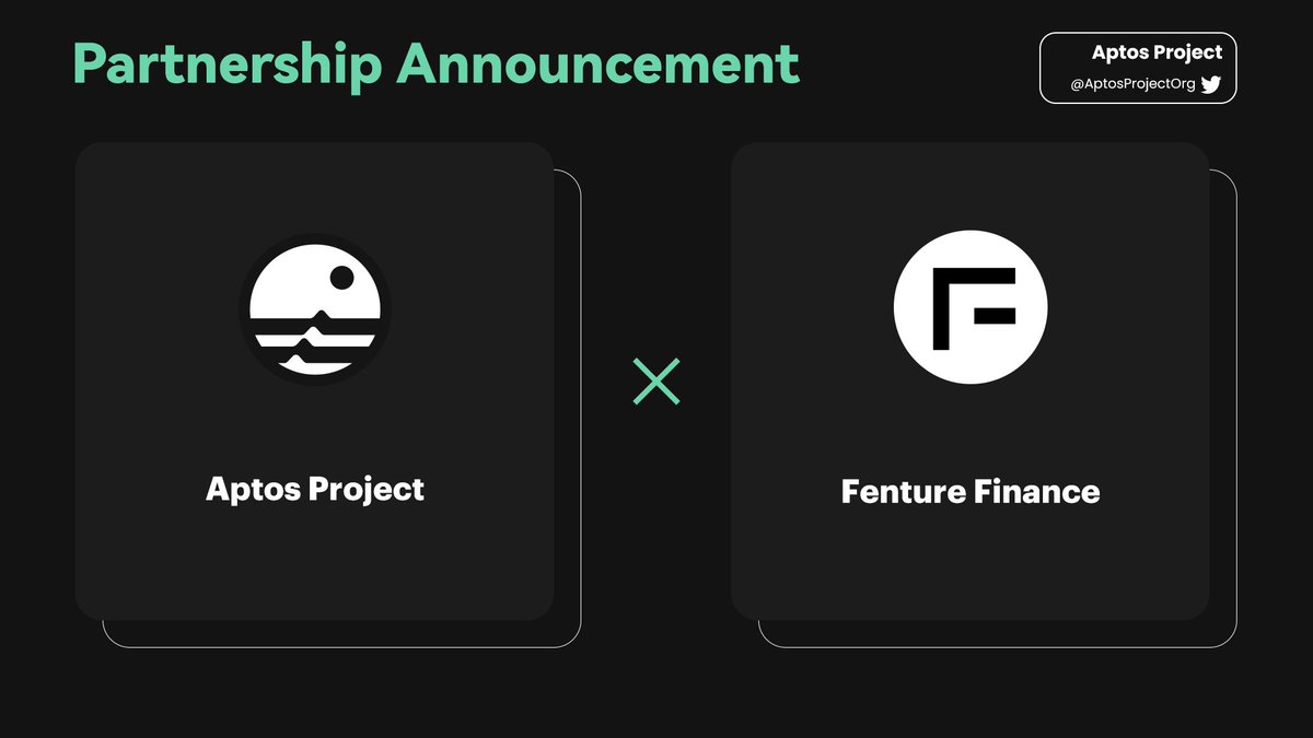 AptosProjectOrg's tweet photo. Celebrate @FentureFinance &amp; @AptosProjectOrg Cooperation🎉

🎁10 OG from @FentureFinance
👀Holders may receive airdrops

1. Follow @AptosProjectOrg &amp; @FentureFinance
2. Like and Retweet
3. Tag 3 friends
4. Join: https://t.co/t3hh8TNy2u
⏰72H⏰

#Aptos #NFTs #DeFi https://t.co/gyV4Onl8mq