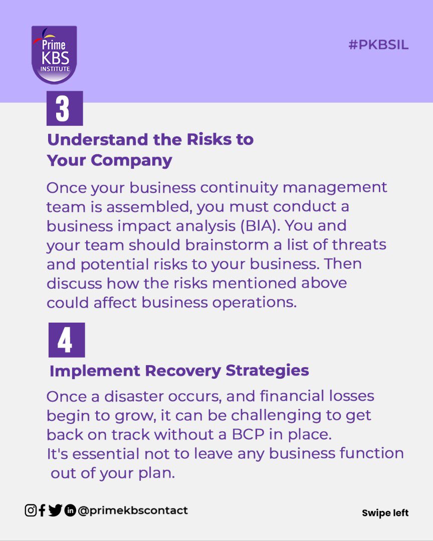 #businesscontinuityplanning focuses on maintaining business functions or efficiently resuming them in the event of a #majordisaster 

A major disaster can be anything from a flood, fire, malicious cybercrime to a pandemic.

While creating an effective BCP is a lot of work,