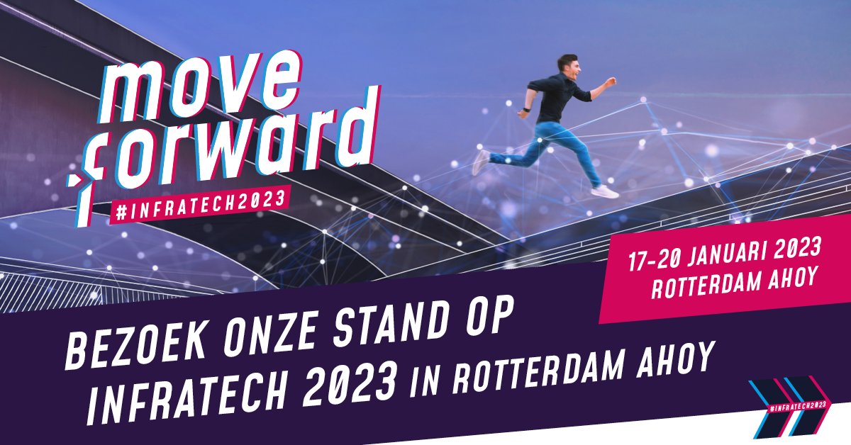 Bezoek ons bij het Rondom GWW plein (stand 1.526)op de Infratech Beurs. Er zijn interessante presentaties over diverse nieuwe ontwikkelingen, kun je kennismaken met de leden van Rondom GWW en de hele week staat er een barista.

Genoeg redenen dus om eens langs te lopen.