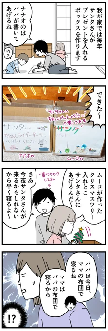 2022クリスマスレポ1/2
#育児漫画 #3歳 #7歳 