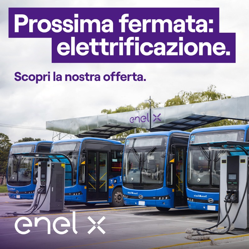 EnelBusiness's tweet photo. Vuoi rendere il trasporto pubblico più sostenibile, smart ed efficiente? 
Con la nostra offerta “e-Bus as a Service” Pubbliche Amministrazioni e aziende TPL possono disegnare soluzioni su misura 👇