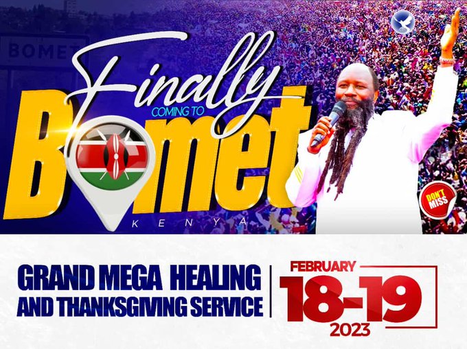 JamesEmbaya's tweet image. The countdown is on exactly one moth to #TheRoadToBomet nobody can dare miss. Come and experience the real miracles of God