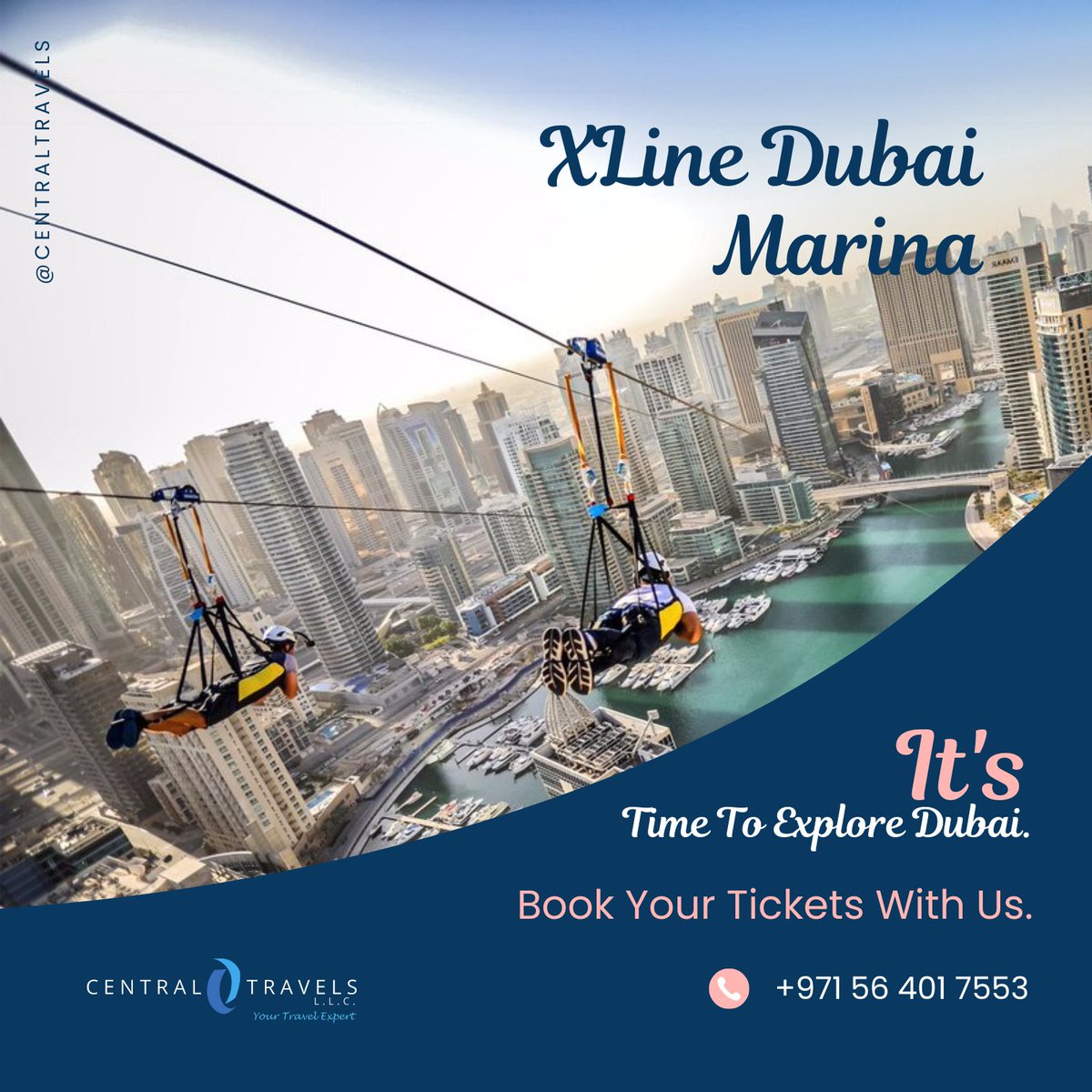 Let's Book Tickets for The Longest Urban #zipline At Dubai Marina & Get Amazing Experience!!🤩
.
.
.
.
#Centraltravelsuae #tourism #dubai #vacations #familytrips #tours #exploreworld #travelwithus #Xlinedubai #ziplineadventure #xlinedubaimarina #dubaiadventure #thingstodoindubai