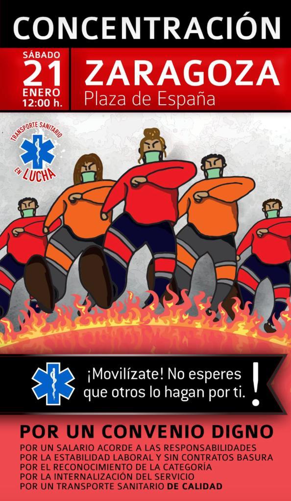 Concentración el sábado 21 de Enero a las 12:00 horas, en Plaza España de #Zaragoza 
.
#TESperamos #TESvisible #AragónEnLucha #TESpúblicos 
#huelga #conveniodigno