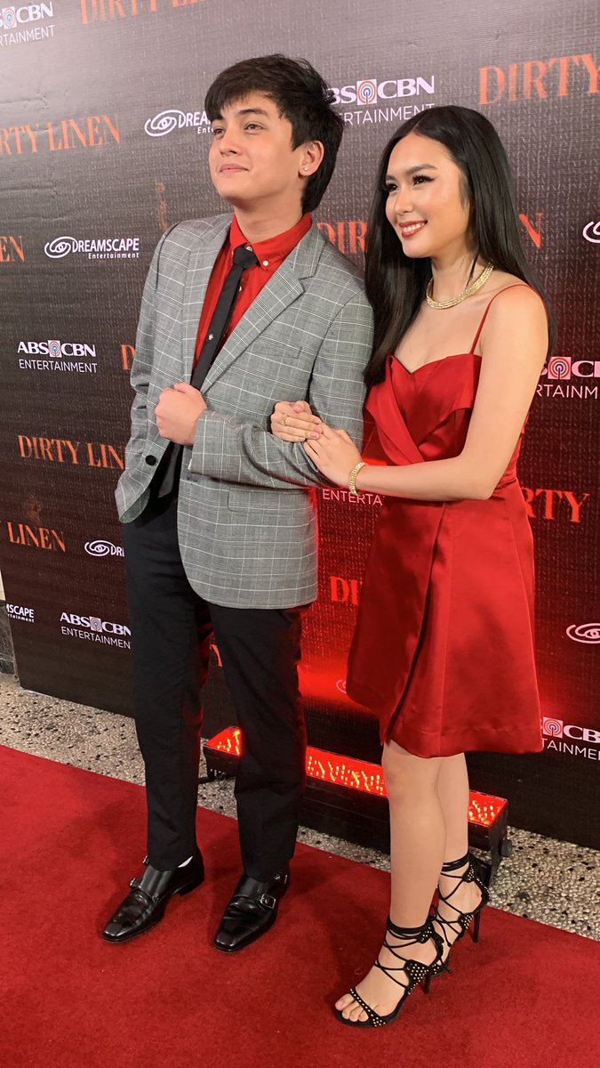 ABSCBNpr's tweet photo. FranSeth 😍💙

Francine Diaz, who plays the role of Chiara Fiero, and Seth Fedelin, who plays Nico Sinag, walk the red carpet together.

#DirtyLinenGrandMediacon https://t.co/O0ulchzooQ