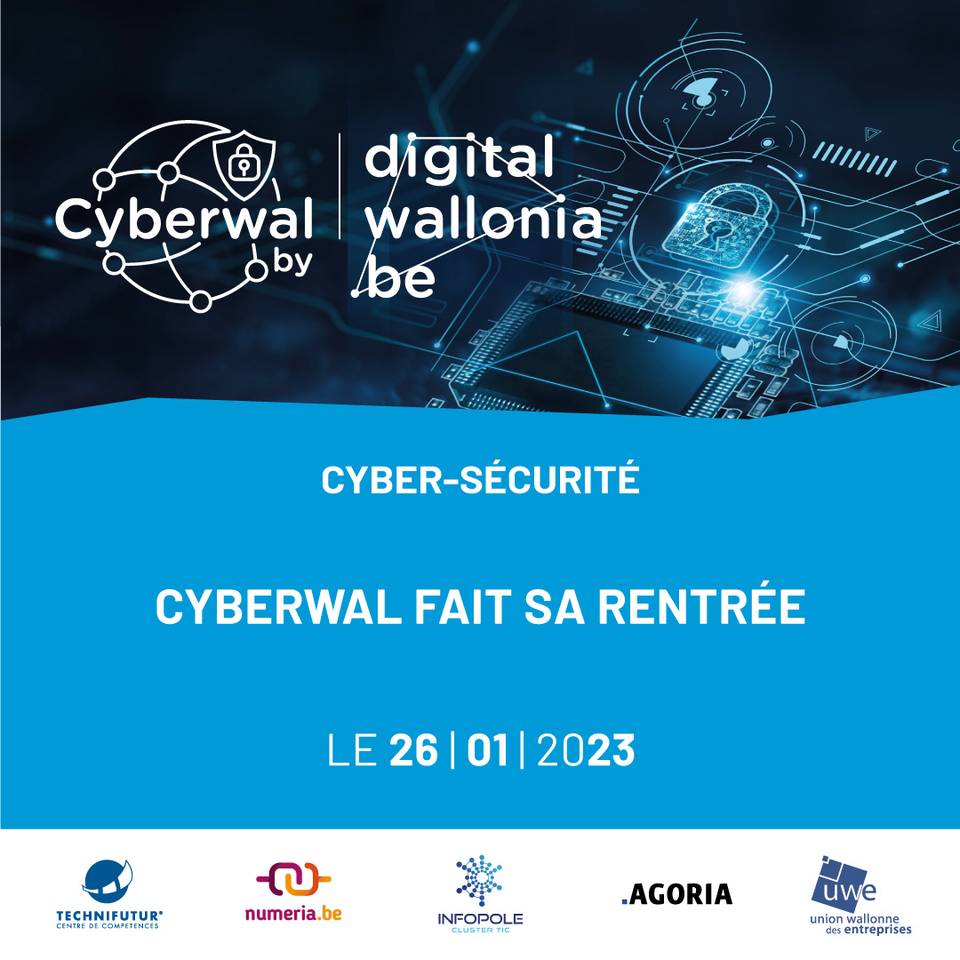 La cybersec en 2023, c’est quoi ? Quelles sont les plus grandes menaces ? Qui est concerné ? Comment s’y préparer ?

📆 Rendez-vous le 26 janvier pour pour démarrer votre année en toute #cybersécurité avec #Cyberwal by #DigitalWallonia !

➡ digitalwallonia.be/fr/agenda/cybe…