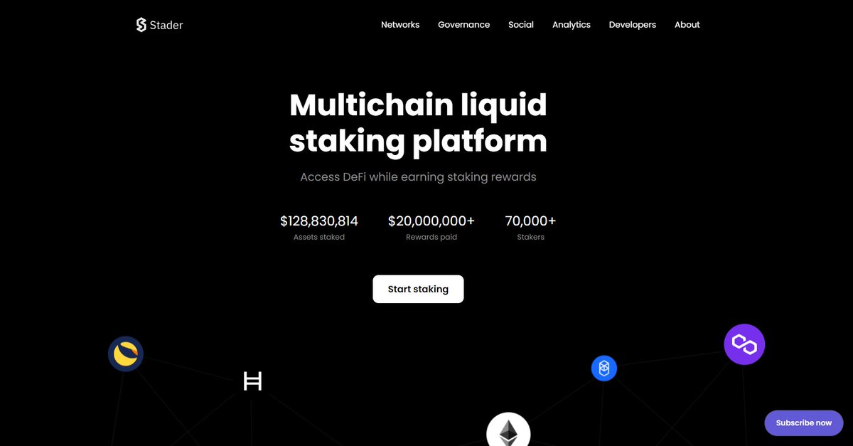 AptosProjectOrg's tweet photo. #Aptos Project—#DeFi :
👀@stader_aptos
THE FLAGSHIP LIQUID STAKING PLATFORM ON APTOS BY @staderlabs
Website:https://t.co/rqZM5rV6e0
Twitter:https://t.co/8Y8hkWOC66
💯Like & Retweet to support us!
#AptosProject #NFTs #DeFi #LFM https://t.co/ue8uDenWkg