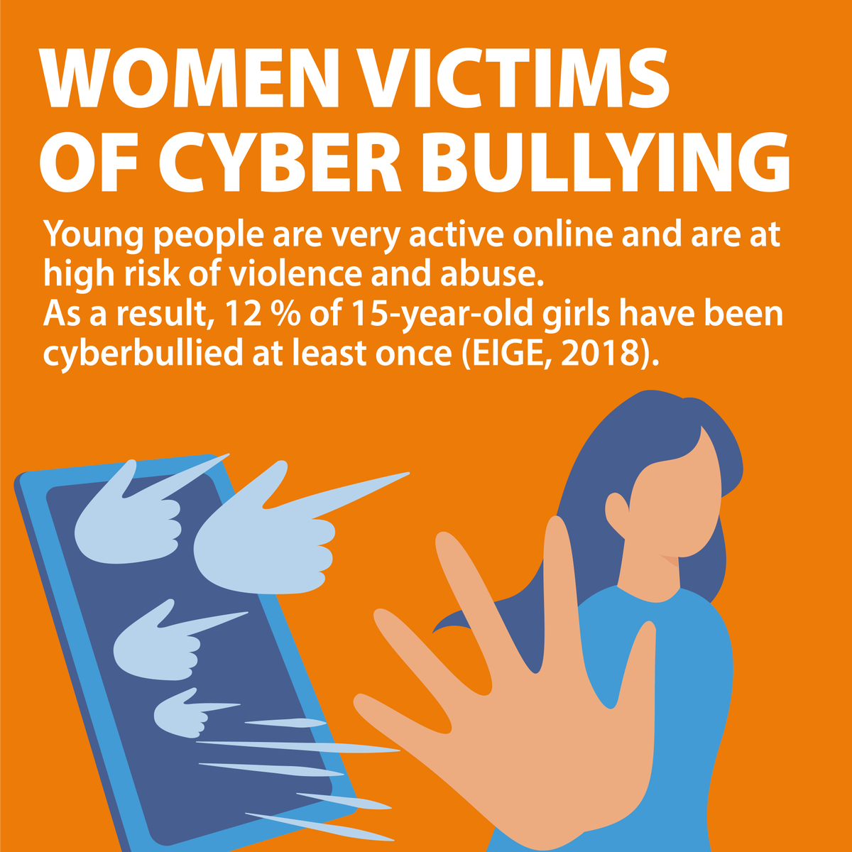 eige_eu's tweet photo. We all spend a lot of time online. Especially young people – who are even more exposed to Cyber-bullying.  How can we keep our #SafeSpaces from bullying, wherever it happens?  
Read more here:  https://t.co/oqAn6dzOGx https://t.co/mqsHRp7HLB