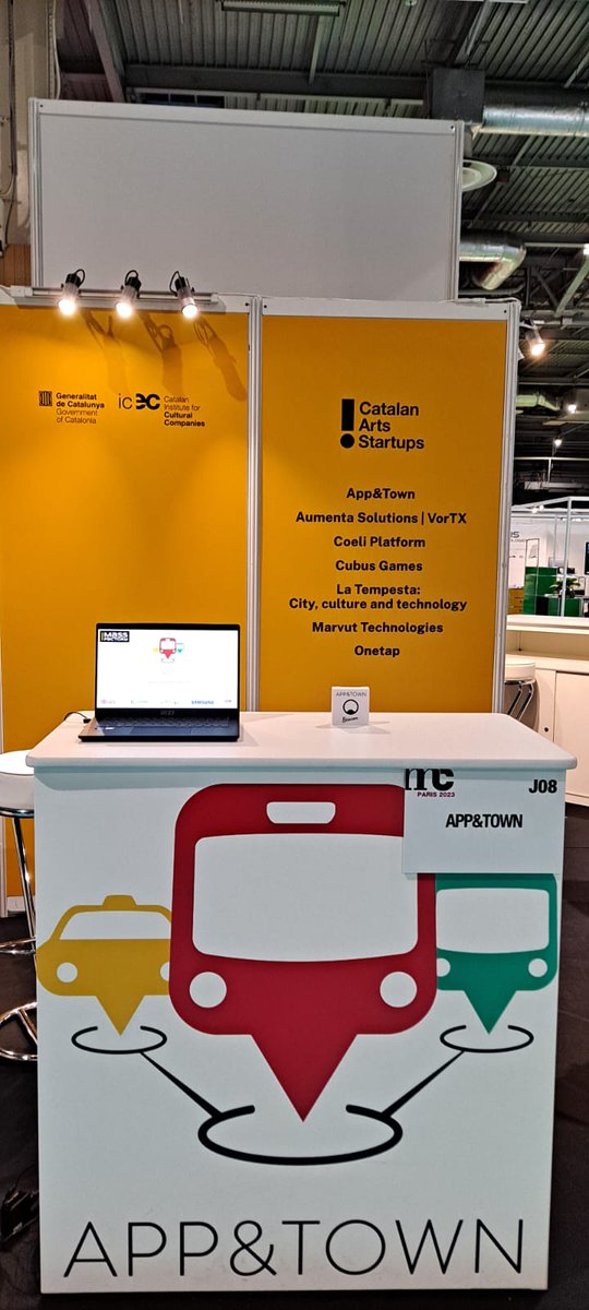 appandtown's tweet photo. We are in the Exhibition Museum Connections 2023, at the Catalan Arts Startups. App&amp;Town Museum, a Communication and  Communicative Accessibility system providing information about the objects of an exhibition and guiding the experience, is already deployed in several Museums https://t.co/LK8pitCNSO