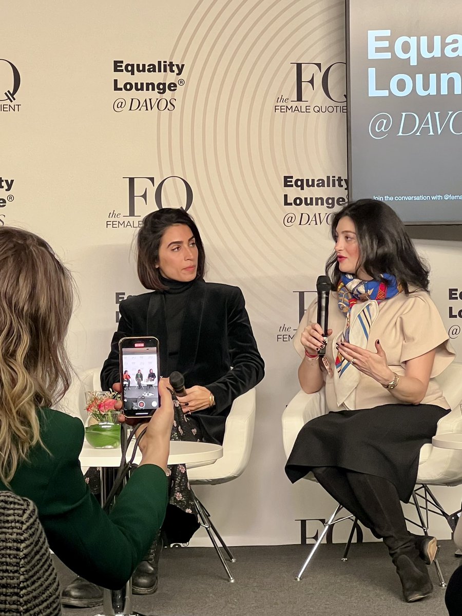 “It doesn’t happen linearly. That’s not how revolutions happen. So let’s get prepared.” -@yasmind   #EqualityLounge #wef23 #davos2023 @femalequotient