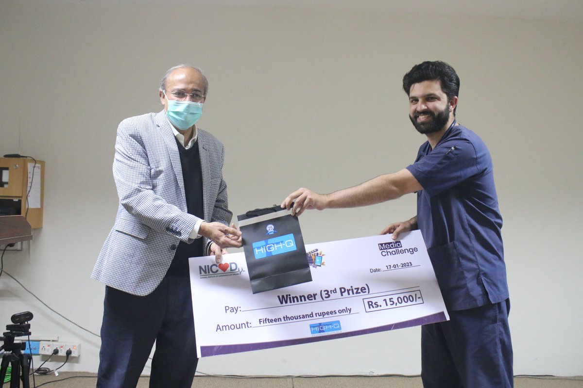 nicvd_karachi's tweet photo. Congratulations to all the winners of the #NICVD #MediaChallenge! The program of the winning videos was held today at the Conference Hall, @nicvd_karachi. Thank you to all who participated and joined us in celebrating the creativity and talent of our contestants. https://t.co/c4s55Ub2qR