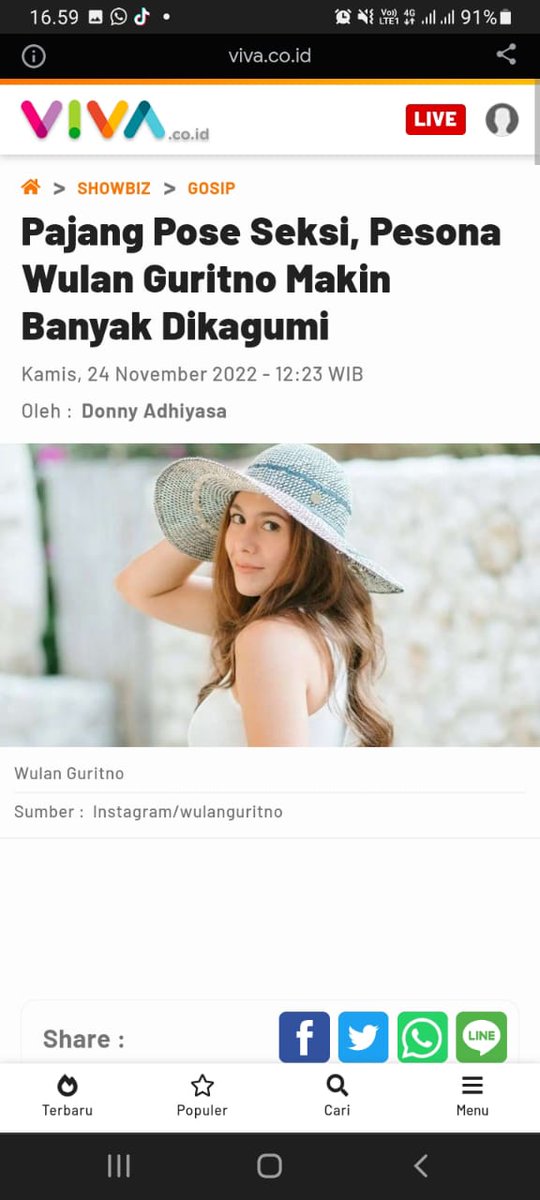 #TransparanBikinAman
Wih wih wih siapa nih yang gak sabar sama Wulan Guritno Transparan. Semakin penasaran aja deh jadinya.