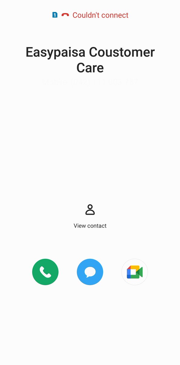 Maarif52's tweet photo. @easypaisa See the Screenshot How Easypaisa Coustomer Care not Works Unable to Connect @PTAofficialpk https://t.co/JWKcPDgQnB