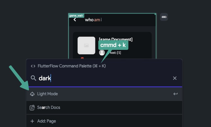 flutterflowtips's tweet image. Use command palette [ cmd + k ] to switch between dark and light mode anywhere in your project in @flutterflow 

#tips #nocode @flutterflow #flutterflowtips