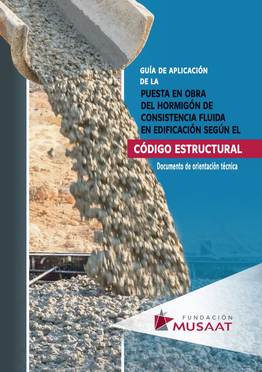 🆕Nuevo documento de orientación técnica: Puesta en obra del hormigón de consistencia fluida en edificación según el Código Estructural.
Fruto de la colaboración con la <a href="/anefhop/">ANEFHOP</a>.
🔗fundacionmusaat.musaat.es/media/pdf/publ…