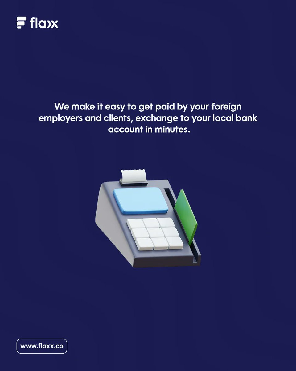 flaxxfinance's tweet photo. The Solution is Here! With Flaxx you'll get paid by your foreign employers and clients in minutes. #GetPaidWithFlaxx #useflaxx #finance #payment #freelancer #remote #internationalpayments https://t.co/VWk5JFR7wo
