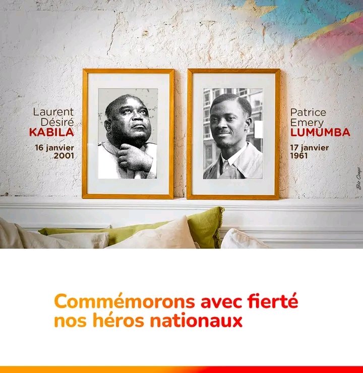 JonathanMatete's tweet photo. Le 16 et le 17 janvier sont les deux jours de nos plus grands héros nationaux, Laurent Désiré Kabila et Patrice Emery Lumumba.
Commémorons avec fierté leurs actions et leur héritage. https://t.co/epBDAWs5Ic