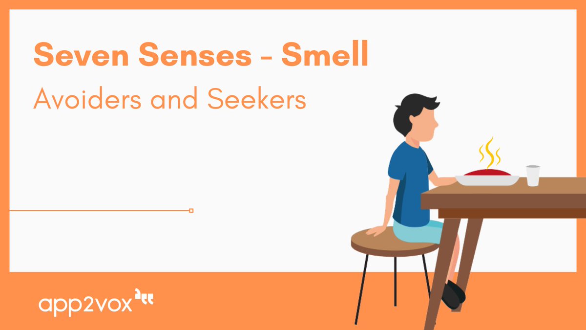app2vox's tweet image. Are you or your loved one an Avoider or Seeker? 

📖The Seven Senses (Smell) - ow.ly/Jtgb50LKNb5

#app2vox #accessibleaccessibility #autismwarrior #autismsupport #actuallyautistic #autismawareness #neurodiversity #nonverbal #autismawareness #autismsenses #sevensenses #smell