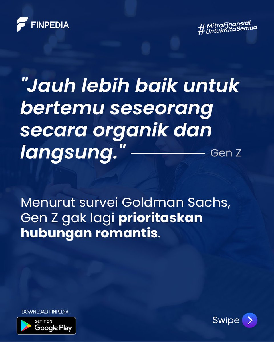 finpediaid's tweet photo. Kalian masih gunain Dating Apps? 

#keuangan #resesi #inflasi #belajarkeuangan #uang #belajarinvestasi #belajarsaham #saham #investasi #bumble #tinder https://t.co/Mg9X6BLUbR