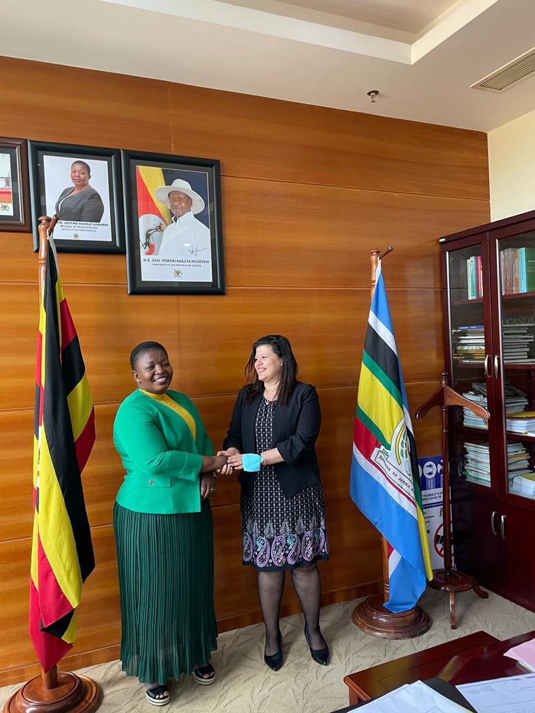 So happy to welcome Minister Lumumba who’s joining us today at  the opening ceremony of @APRMorg 2nd high level forum of #South_South & #TriangularCooperation  in #Kampala .. thx for the support