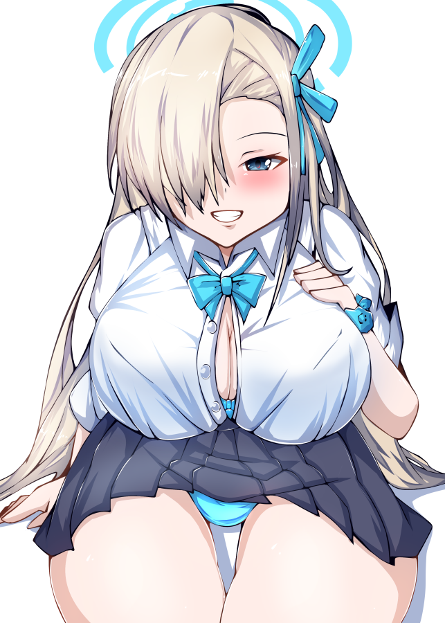 ブルーアーカイブ、制服アスナちゃん初描きしました! 