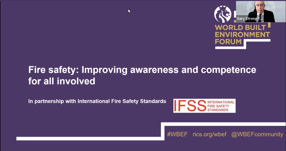 mark_a_browning's tweet photo. Great to join @RICSnews at @WBEFcommunity for the important topic of fire safety in the built environment. @GaryRStrong https://t.co/cAGf0PjVjv