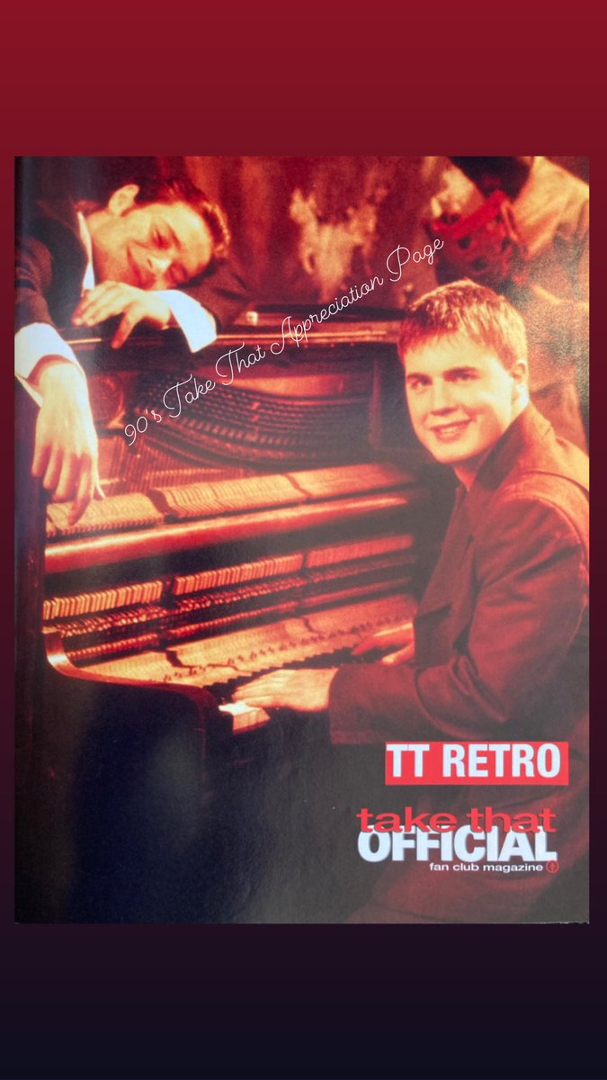 90s_take_that's tweet photo. 💜🎹💛 ⫩ 90’s Flashback! ⫩
#donlow 🥰🥰🤩🤩
📷 TT Retro
Take That Official Fan Club Magazine
#takethat #tt5 #throwback #thatters #lookatus #90s #90snostalgia #takethatlegends @takethat @HowardDonald @GaryBarlow 💜🎹💛 https://t.co/Kf8WYVqN0t