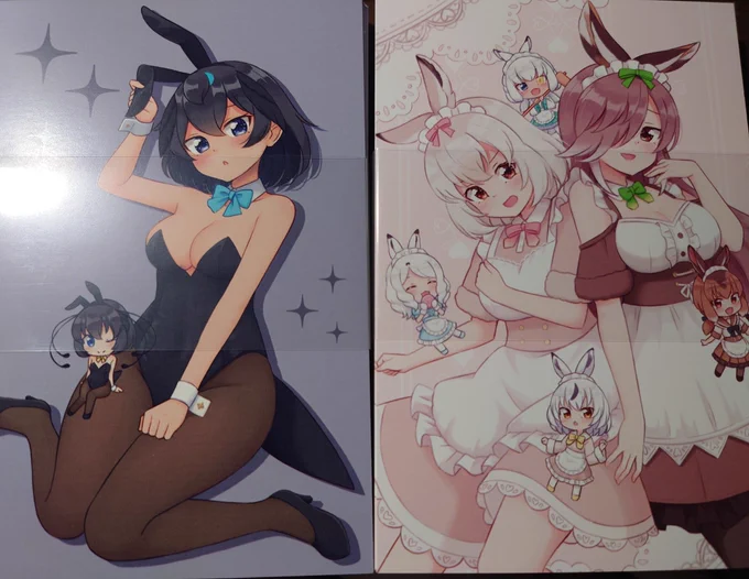 ウサギ尽くしポストカードきちゃ 