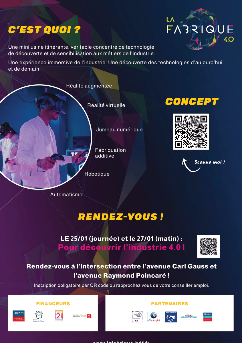 Bonjour à tous, La Fabrique vous permet de découvrir en condition réelle les métiers de l'industrie, vous envisagez ce secteur d'activité? Vous cherchez votre voie mais ne savez pas vers quoi vous tourner? On attends vos retours! 
#teamJeunesVda