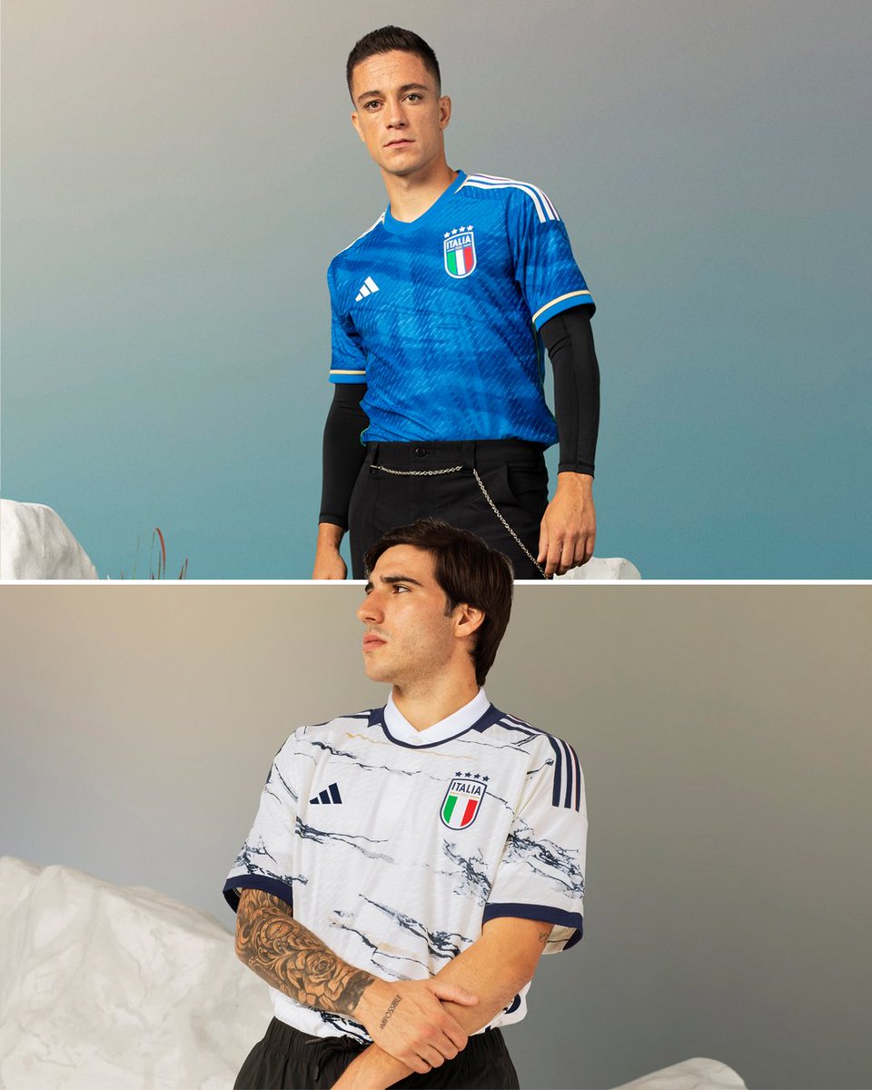 ESPNFC's tweet photo. Adidas drop their first Italy kits 🇮🇹🔥 https://t.co/8TMosVsq3L