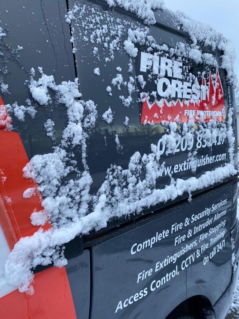 firecrestfire's tweet photo. Cornwall is as beautiful in the snow as it is in the sunshine. Our engineers continue to work but please be aware they may take longer than normal to arrive at our customers premises as they drive according to the weather conditions. #work #engineers #snow  #firesafety #security https://t.co/3HiDYEUZQO