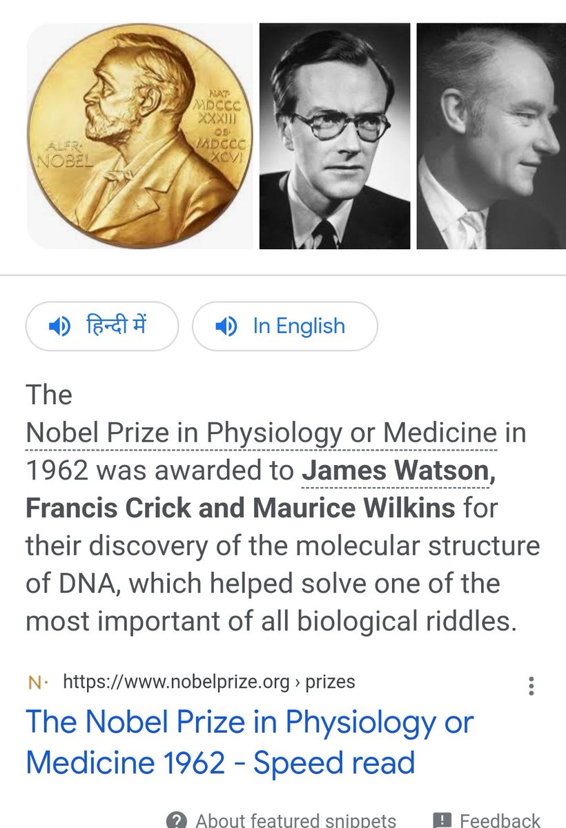 @greenvicki45 @tiossinob @anniecherokee @vgautam76 scientists who discovered DNA, were awarded Nobel prize for their research.
scientists who manipulated the DNA/RNA, are rewarded with lots of money 💰