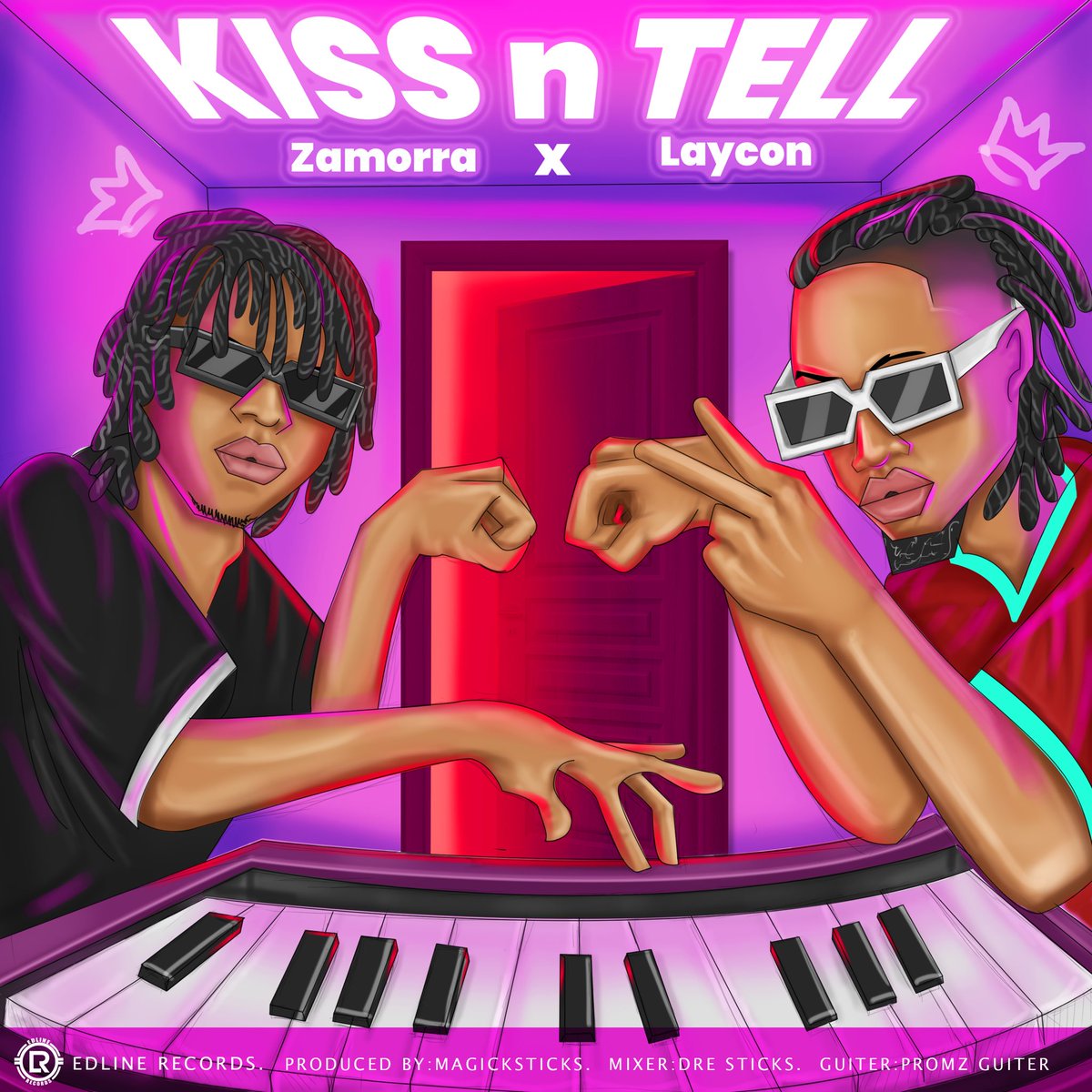 Zamosings's tweet photo. Yeah I know y’all waited for this one, but it finally here, KISS N TELL with my brother @itsLaycon drops on FRIDAY! Tell someone to tell someone! ZAMO army iCONs 🐈‍⬛🐺❤️ https://t.co/wnxNkRpTP2