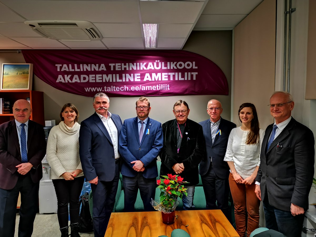 ETUCE_CSEE's tweet photo. Solidarity mission to the Baltic states: ETUCE leaders meet trade unionists in Estonia, Latvia and Lithuania between 16-18 January. Pics of day 1. #ETUCE https://t.co/1caw9a3PsE