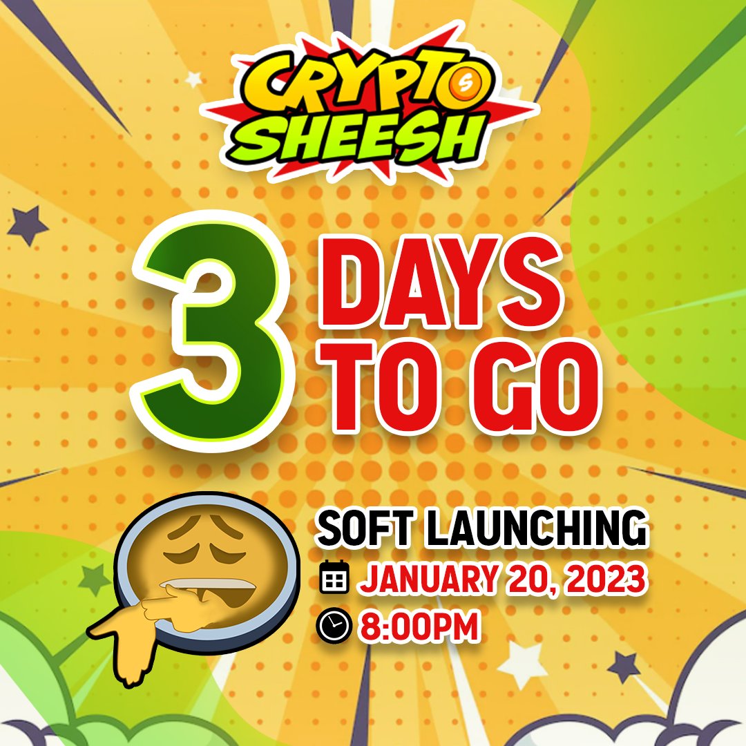 SHEESH NATION!
3 days to go for <a href="/cryptosheeshNFT/">CryptoSheesh</a> soft launching!