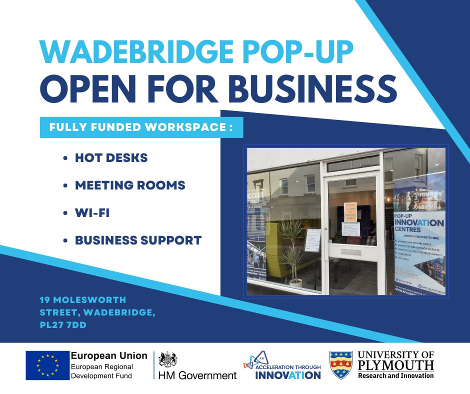 It's LAUNCH DAY! (17 Jan)🚀 The Wadebridge Pop-Up is open and our launch event is going ahead. Our team are already on site to welcome you. See you there 👋