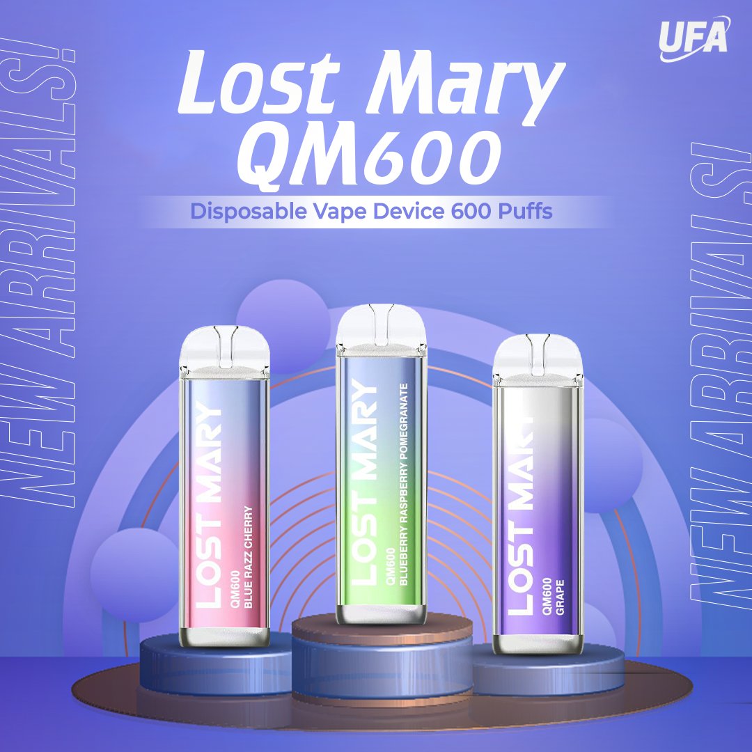 Elf Bar Lost Mary QM600 Specification: Beginner-Friendly Disposable Vape 600 Puffs - Outlasts 20 Cigarettes Inhale Activated Advanced Mesh Coil 20mg Nic Salt 2ml E-Liquid

Order Now - bit.ly/3Xi87tk
.
.
.
#UFAMarketplace #NewArrival #LostMaryQM600 #LostMary600 #VapeUK