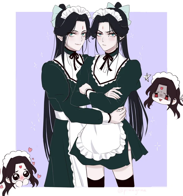 # メイドの清静峰双子峰主沈清秋ちゃんが見れるタグ
rkgk)
#双子沈清秋  #沈九 #shenjiu 