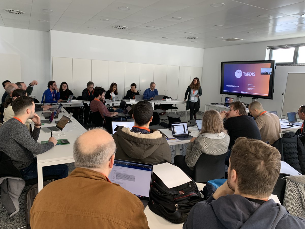 TARDIS (@tardis_eu) on Twitter photo 🙌 Full house at the kickoff meeting today in Lisbon, NOVA campus.
#TaRDIS project, #horizoneurope #europeancommission, will address the ever-increasing complexities of developing correct and performant #heterogeneousswarms, #swarm systems
<a href="/Martel_Innovate/">Martel Innovate</a> 🙌 Full house at the kickoff meeting today in Lisbon, NOVA campus.
#TaRDIS project, #horizoneurope #europeancommission, will address the ever-increasing complexities of developing correct and performant #heterogeneousswarms, #swarm systems
<a href="/Martel_Innovate/">Martel Innovate</a>