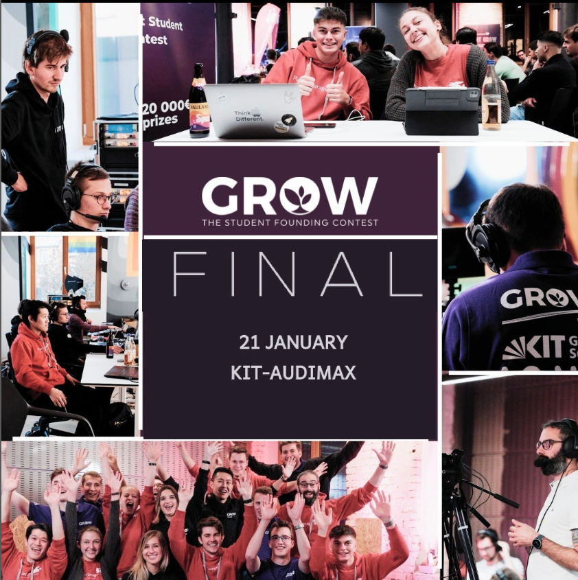 KA_digital's tweet photo. Am Samstag findet das GROW Finale statt 🥳

Damit enden für die #Startupska 11 Wochen @Pioniergarage , in denen sie ihre innovative Ideen ausarbeiten konnten. 

Los geht es um 19:00 Uhr im Audimax @KITKarlsruhe

https://t.co/wiukDtkqFi

#KarlsruheDigital https://t.co/8ZYylJjsZR