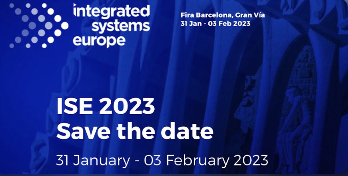 Naturally we’ll be at ISE!