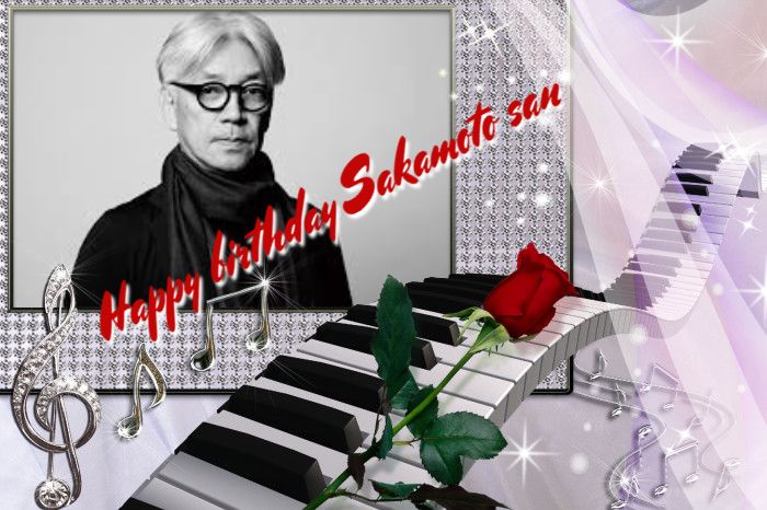 Wishing mr Ryuichi Sakamoto a very Happy Birthday today      