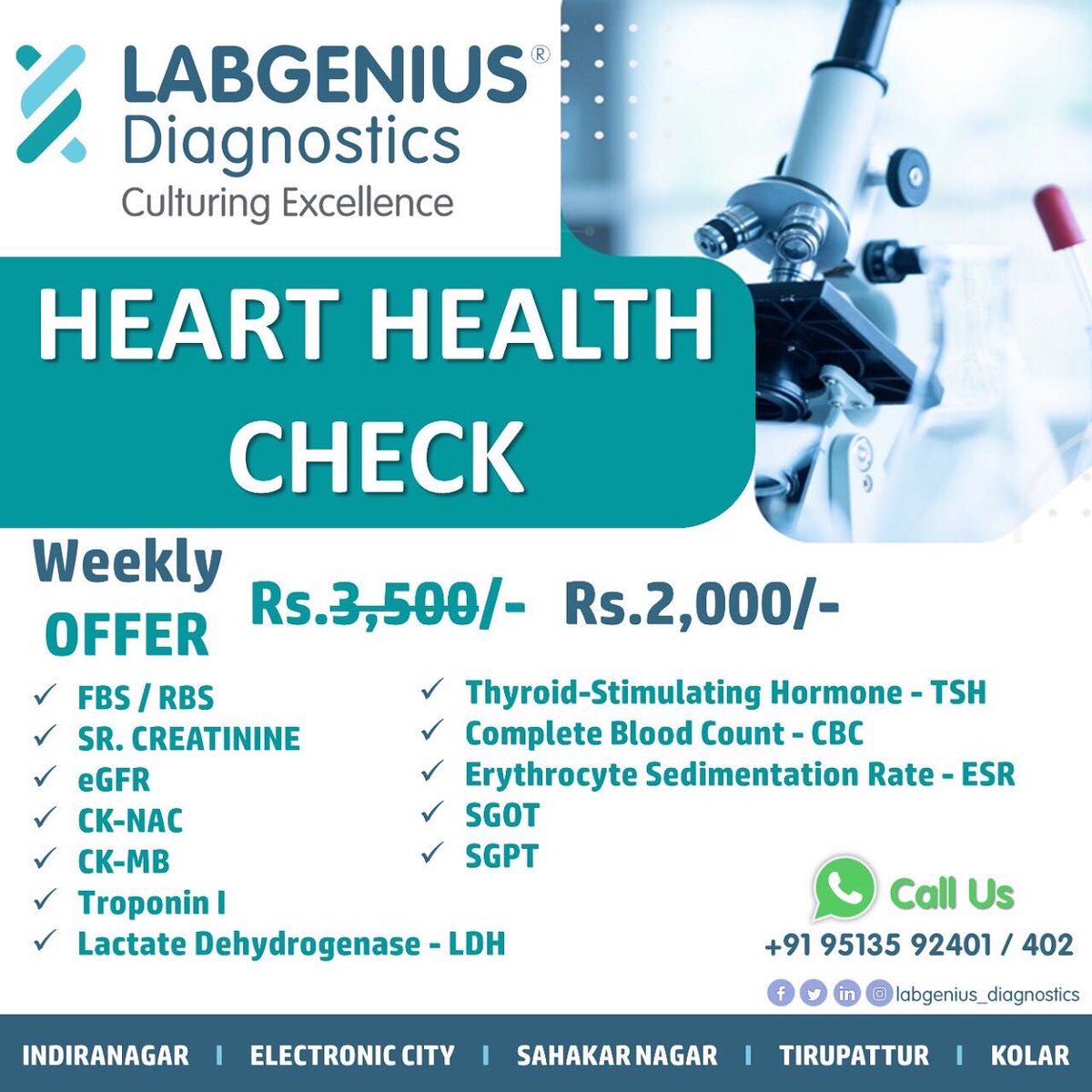 LabgDiagnostics's tweet photo. 🔊!𝐀𝐯𝐚𝐢𝐥 𝐨𝐮𝐫 𝐬𝐩𝐞𝐜𝐢𝐚𝐥 𝐨𝐟𝐟𝐞𝐫 𝐟𝐨𝐫 𝐭𝐡𝐞 𝐭𝐞𝐬𝐭𝐬 𝐢𝐧𝐜𝐥𝐮𝐝𝐞𝐝 𝐢𝐧 𝐭𝐡𝐢𝐬 𝐩𝐚𝐜𝐤𝐚𝐠𝐞!
#𝐒𝐚𝐯𝐞 𝐛𝐢𝐠 -“𝐇𝐞𝐚𝐫𝐭 𝐇𝐞𝐚𝐥𝐭𝐡 𝐏𝐫𝐨𝐟𝐢𝐥𝐞” 𝐰𝐡𝐢𝐜𝐡 𝐰𝐚𝐬 𝐞𝐚𝐫𝐥𝐢𝐞𝐫 ₹3̶5̶0̶0̶/̶-̶ 𝐢𝐬 𝐧𝐨𝐰 𝐚𝐭 ₹𝟐𝟎𝟎𝟎/-! https://t.co/kDqWCshwGa
