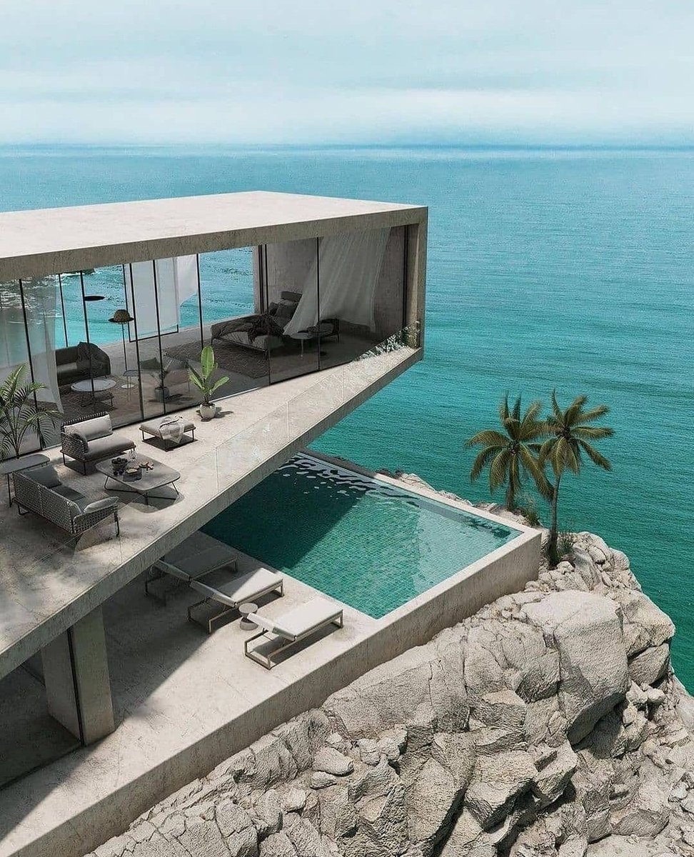 AppartDesign's tweet photo. Incredible house on the sea https://t.co/YDBtq9CX1i