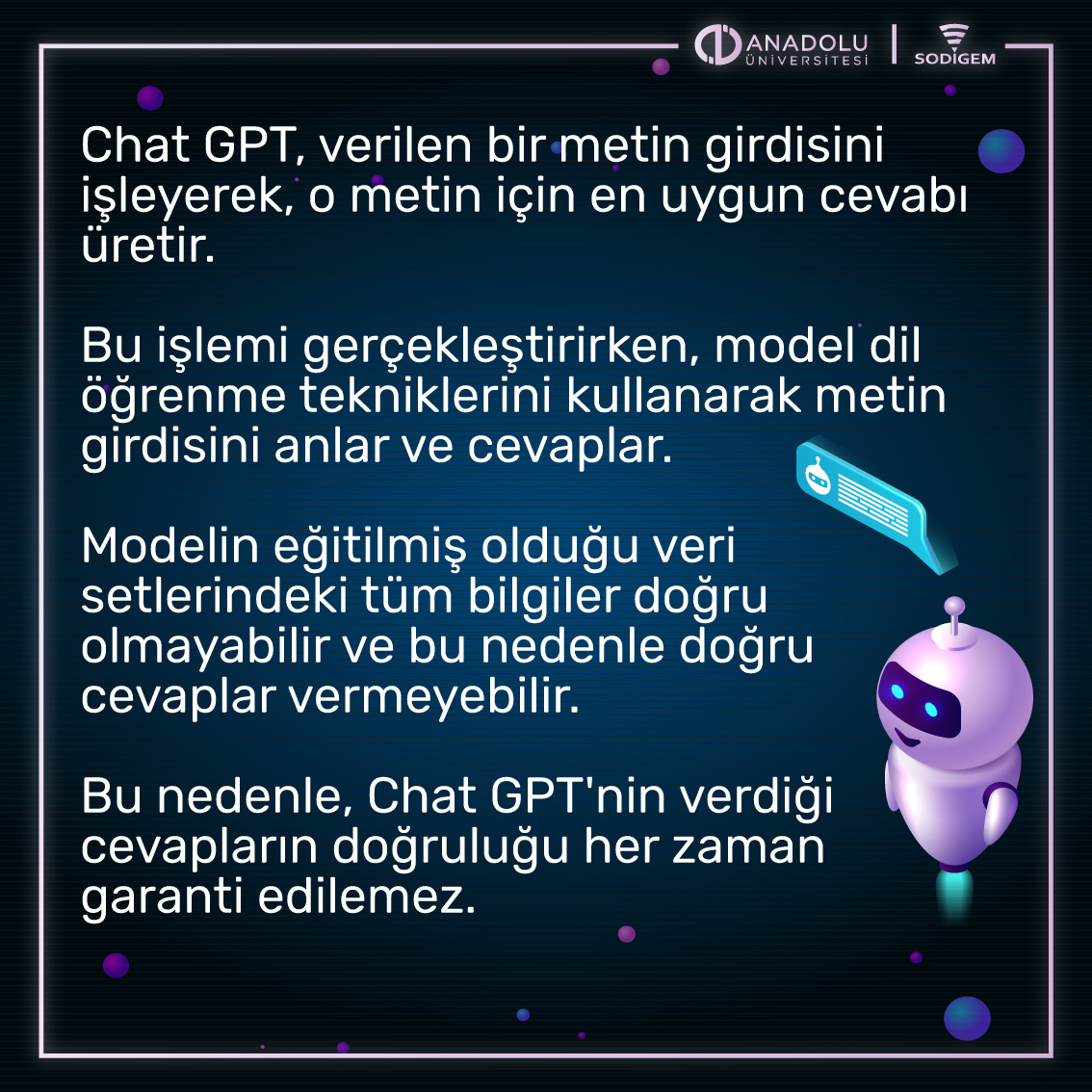 Chat GPT Nedir?

@Anadolu_Univ #SODİGEM #ChatGPT