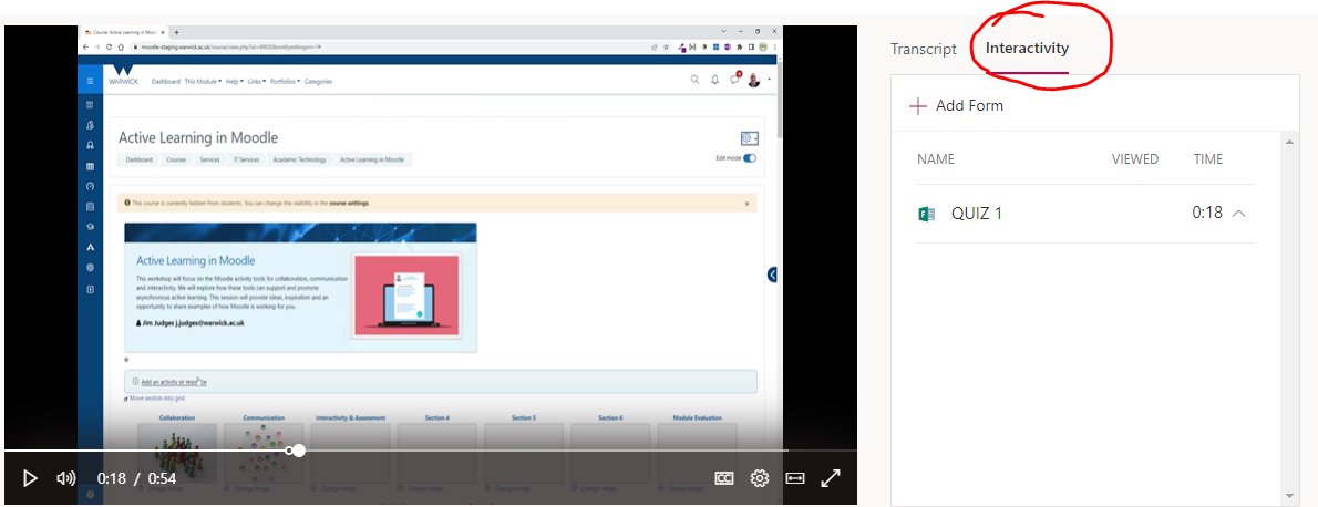 JimJUK's tweet photo. I am surprised that the new Stream (on SharePoint) @MicrosoftStream does not have the interactivity feature available in Stream (Classic) that allows forms (quiz/poll/feedback) to be added to the video.
Consider voting for this important feature here:
https://t.co/MYWF9jVkCl https://t.co/6m2bjmkt0y