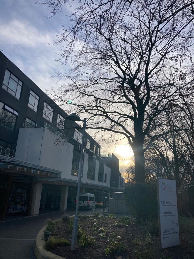 Cold weather still makes a beautiful start to the day of learning!